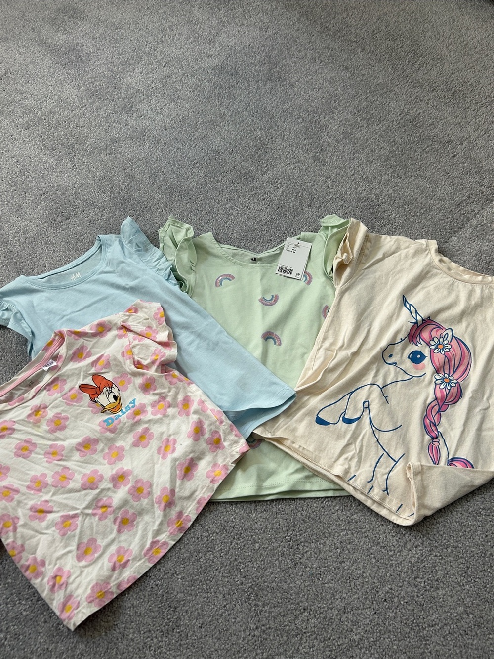 H&M girls short sleeve shirts